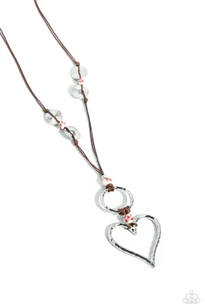 KNOT Over Yet - Red Necklace - Paparazzi Accessories