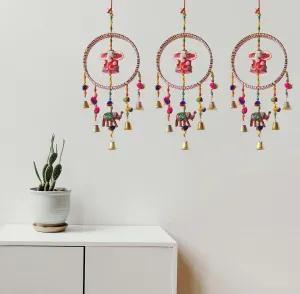 PALPAL Ganesh Big Ring Wall Hanging Wind Chimes - Set of 3