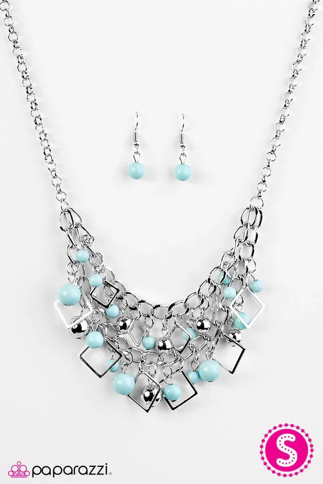 Paparazzi Accessories - Finally Frame-ous #N818 Box 9 - Green Necklace