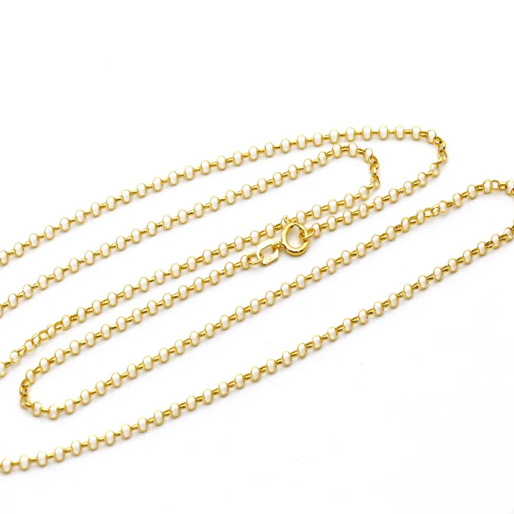 Real Gold Big Dagger Charm Sword Men Pendant With Holo Rolo Chain Necklace 1393 CWP 1900