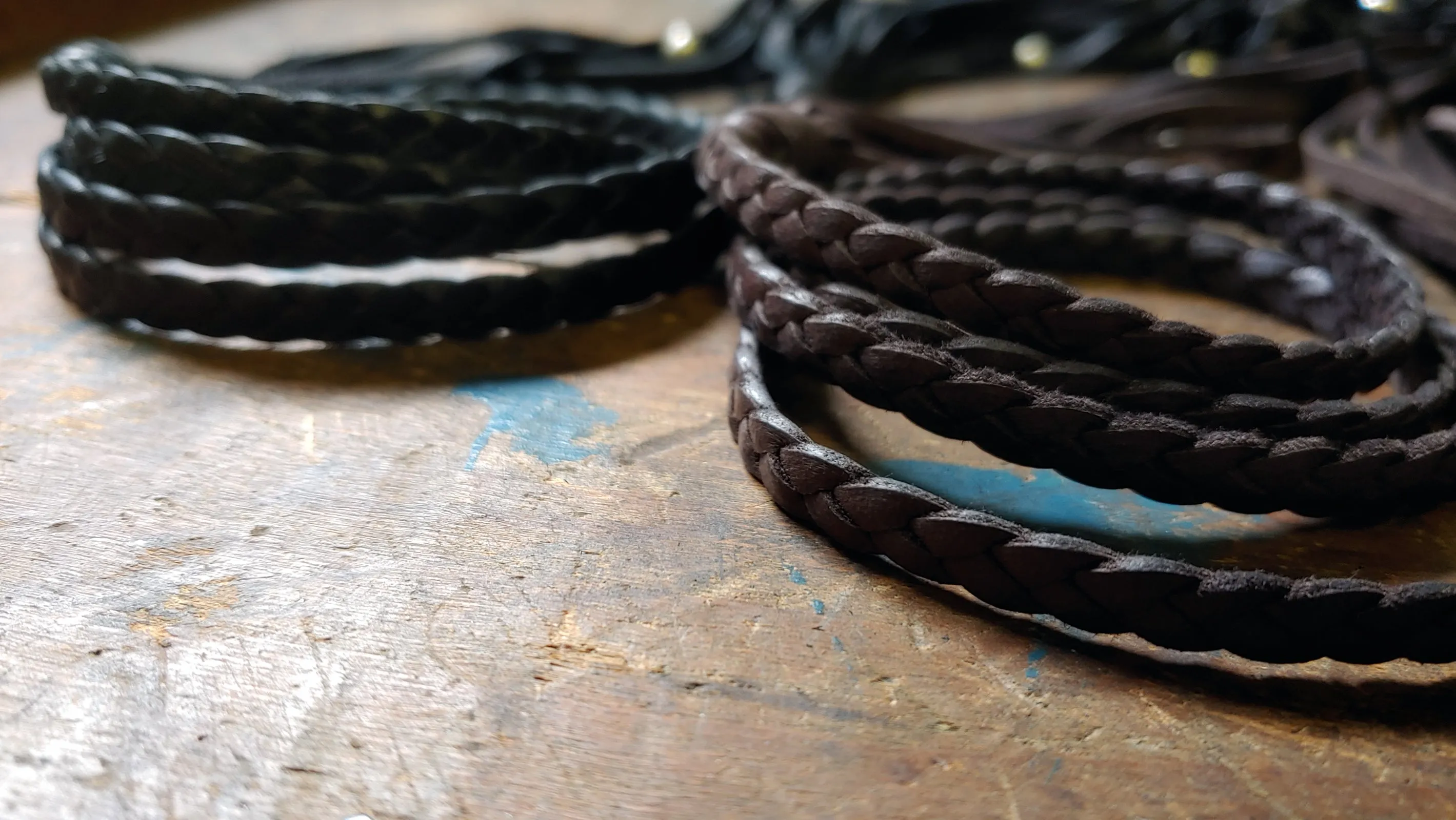 ZURI Braided Leather Choker Style Necklace & Headband - SS1137